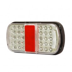 4 Function LED Small Rear Combination Lamp - Stop/Tail/Direction Indicator/Relfex Reflector - 12/24V