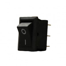 Black Changeover Rocker Switch - 10A at 12V