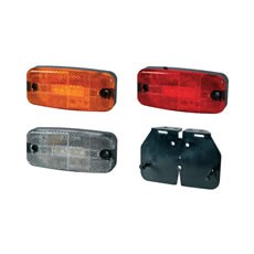 LED Marker Lamps with Leads - 12/24V