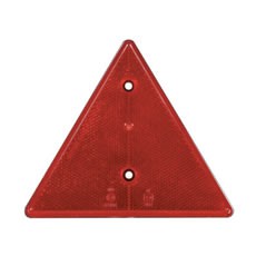 Red Reflex Reflector - Two Hole Fixing
