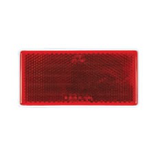 Reflex Reflector - Self-Adhesive White Plastic Base