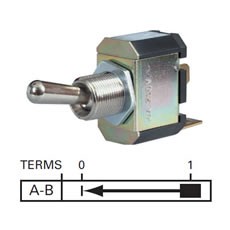 Momentary On Single Pole Switch - 10A at 28V
