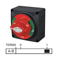 Marine Battery Isolator - 550A Continuous (1HR) and 2500A for 5 Seconds - max 48V