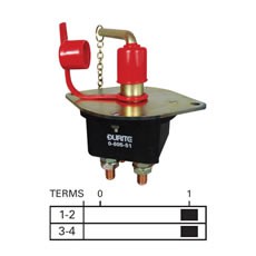 Battery Isolator - Double Pole - 250A at 24V and 2500A for 5 Seconds