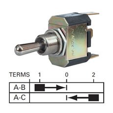 Momentary On/Off/Momentary On or Momentary Change-Over - 10A at 28V
