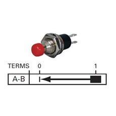 Momentary On - Push Button -  0.5A at 30V