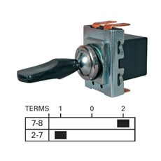 On/Off/On or Change-Over - 10A at 12V