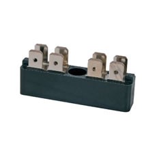 2 x 4 Way Terminal Block - Phenolic Base - 25A