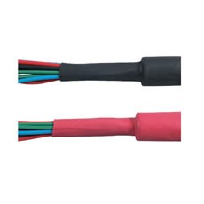Black or Red Heat Shrink Polyolefin Tubing