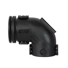 Black Nylon 90° Elbow Connectors