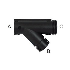 Black Nylon Unsealed ‘Y’ Piece Connectors