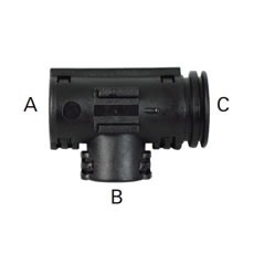 Black Nylon Unsealed ‘T’ Piece Connectors