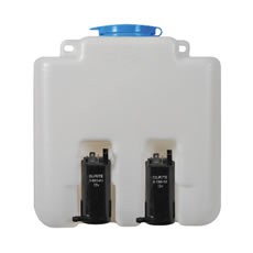 3.0 Litre PVC Windscreen Washer Bottle - Twin Pumps