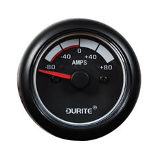 Ammeter - 90° Sweep Dial - 12/24V 80-0-80A