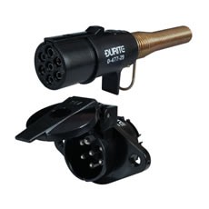 7 Pin Heavy Duty Plug and Socket for 24V Trailers - ISO 1185 (24N)