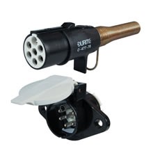 7 Pin Heavy Duty Plug and Sockets for 24V Trailers - ISO 3731(24S)