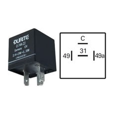 Caravan Hazard/Flasher Unit - 12V 2 + 1/6 x 21W