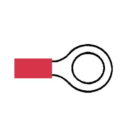 Red Pre-Insulated Ring Terminals - 8.40mm