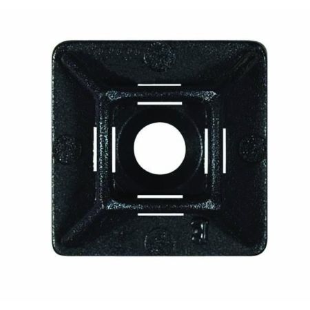 Black Adhesive Fixing Base for 5mm Cable Ties - 28 x 28mm