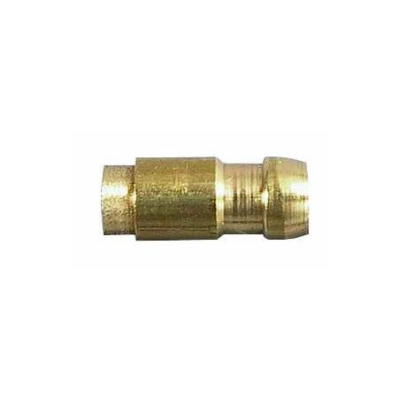 Small Brass Crimp Nipple for 0.65mm² cable
