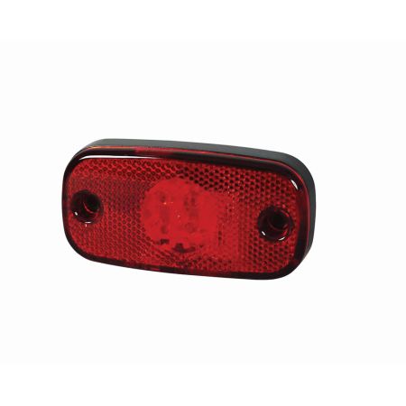 Red LED Rear Marker Lamp with Reflex Reflector and Superseal Plug - 24V