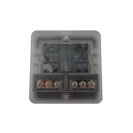 6 Way LED Fuse Box And Bus Bar - 32V
