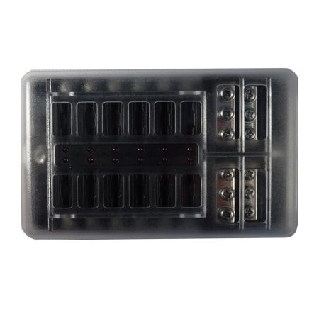 12 Way LED Fuse Box And Bus Bar - 32V