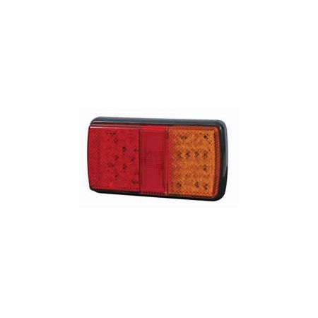 4 Function LED Rear Combination Lamp - Stop/Tail/Direction Indicator/Reflex Reflector - 12/24V