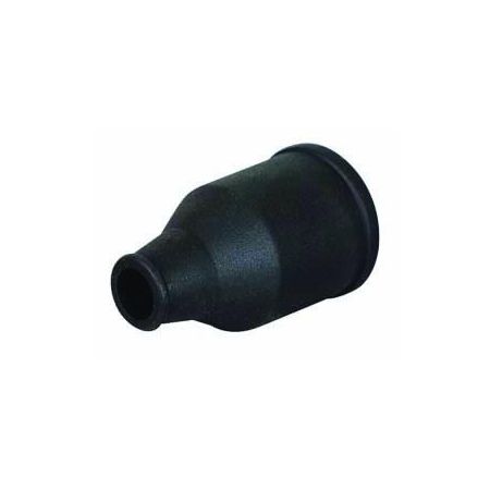 Black PVC Conduit End Cap for Convoluted Tubing - 17NW Single Outlet