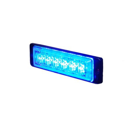R65 Slimline High Intensity 6 Blue LED Warning Light (20 flash patterns)