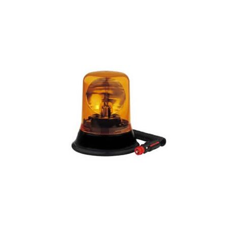 Amber Rotating Beacon with Magnetic Fixing - 12/24V