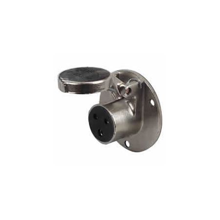 24V 3 Pin Waterproof Brass Trailer Clang Socket