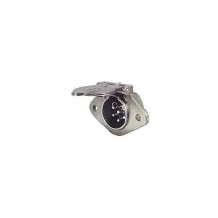 24V 7 Pin Metal Trailer Clang Plug - ISO 3731(24S)