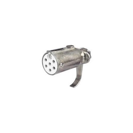24V 7 Pin Metal Trailer Clang Socket - ISO 3731(24S)