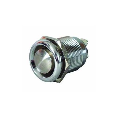 Metal Momentary On Push Switch - 6A at 12V