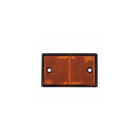 89mm Amber Reflector Reflector 2 Hole Fixing