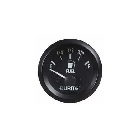 12V Illuminated Fuel Gauge with Sender - 52mm