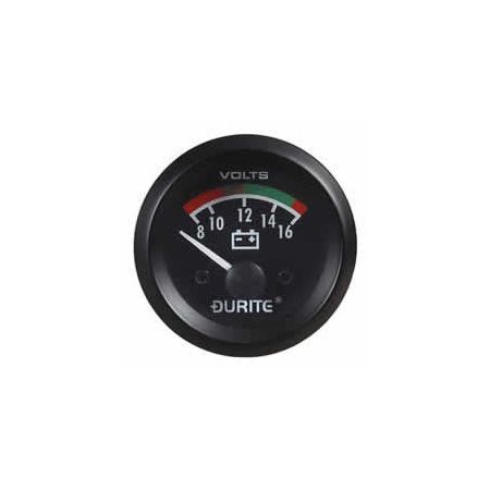 12V Illuminated Voltmeter - 52mm