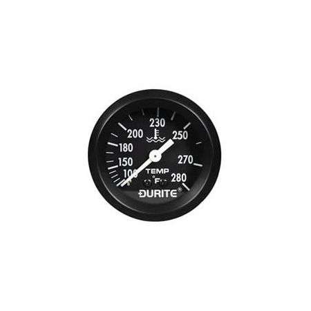 Fahrenheit Water Temperature Gauge with 12' Capillary - 52mm
