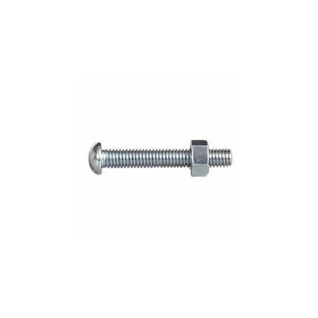 Nuts and Bolts for Trailer Sockets - 2BA x 1.25in Round Head