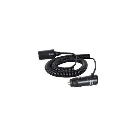 2.45m Retractable Cable with Cigarette Lighter Plug & Socket - 5A