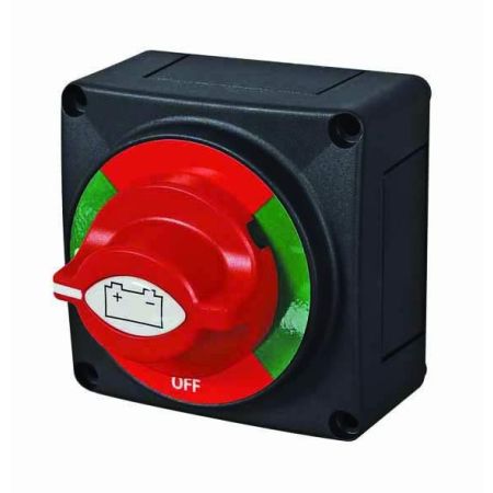 Rotary Marine Battery Isolator with Fixed Control Knob in Off Position - 550A 48V