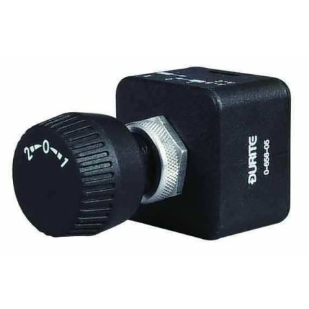 Splashproof Rotary Momentary On/Off/Momentary On Switch - 15A at 12V