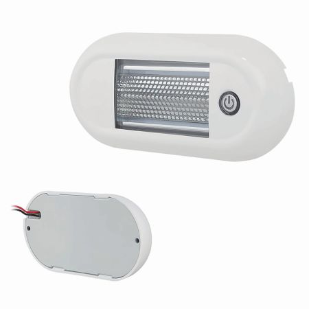 Roof Lamp, Touch LED White, IP67, ECE R10 - 12/24V
