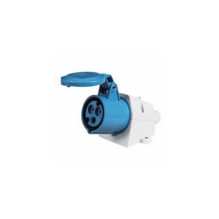 16A 230V Blue Surface-Mounted Socket
