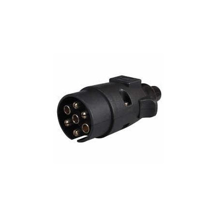 7 Pin Plastic Caravan Plug - 12V ISO 1724