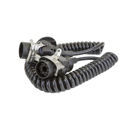 7 Core Retractable Polyurethene Cable with 2 x EBS Sockets - 4 Metre