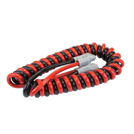 2 Core Twisted Pair Retractable Cable, 130A With Grey High Current Connectors - 3M