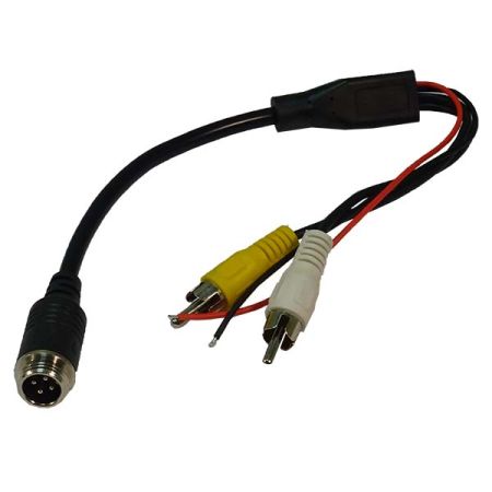 CCTV Adaptor for DAF 4 Pin Male to Male - 15cm