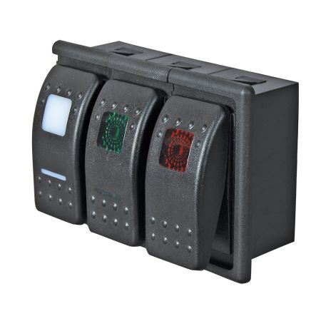 Off/On Single-Pole One-Illumination Two-Position Rocker Switch Body